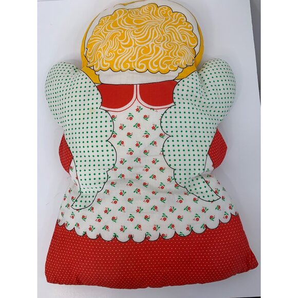 Vintage 70s Angel Pillow Doll Ditsy Floral Dress 19" x 26" L 8865 GUC - Picture 5 of 6